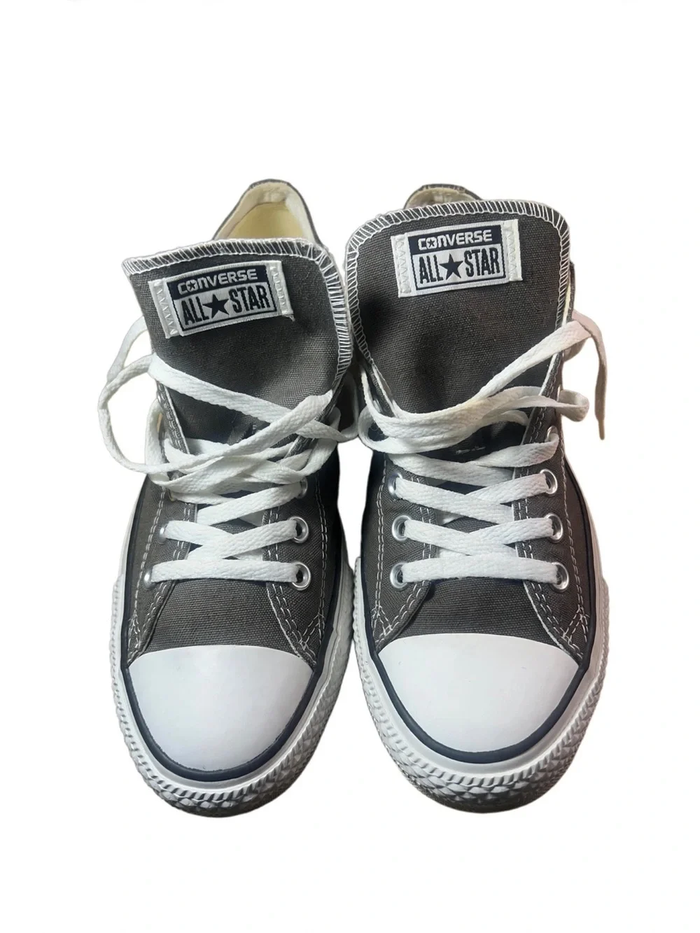 Converse Men’s Black & White & Grey Low-Top Canvas Sneakers